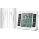 thumbnail image 1 of Termómetro de nevera congeladora, termómetro inalámbrico para nevera con 2 sensores, alarma de sonido min/max, termómetro interior/exterior para cocina casera restaurante Ba Feliz Sencillez, 1 of 5
