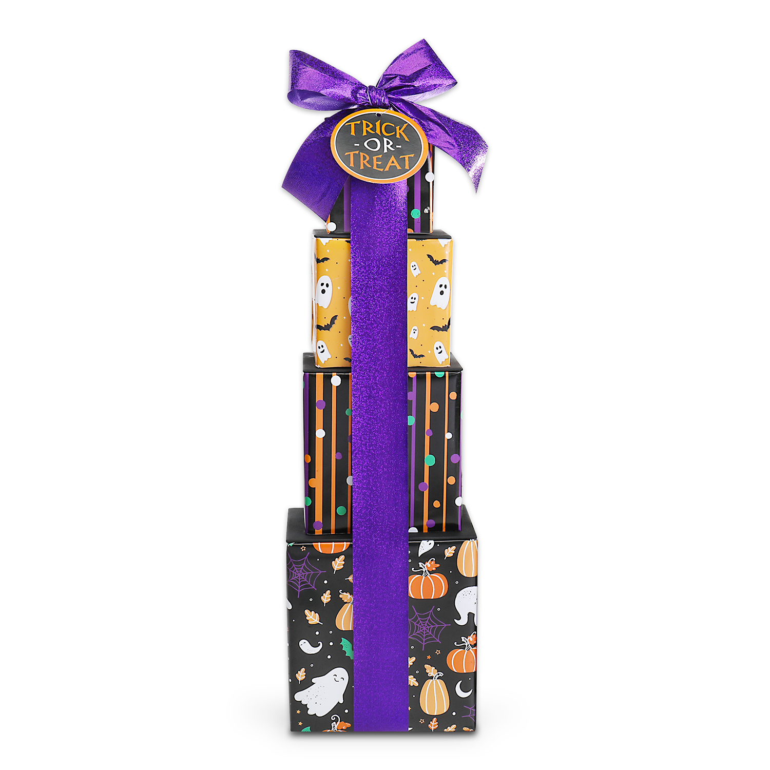 Alder Creek Gift Baskets Spooky Sweets Halloween Gift Tower (7 Items)