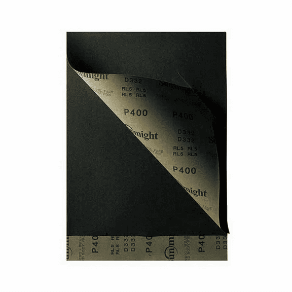 Sunmight USA Corporation 07220 Plain Sheet, 5-1/2 in W x 9 in L, P1000 Grit, Silicon Carbide Abrasive, Wet/Dry