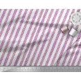 thumbnail image 2 of Soimoi Purple Cotton Duck Fabric Stripe & Square Geometric Print Fabric by the Yard 42 Inch Wide, 2 of 3