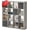 Gray Oak, variant on Bookshelf with Storage Bins, 6 Cube Storage Organizer, Modern Wood Bookcase, Multifunctional Display Shelf for Living Room (Matte Black, 6 Cube)