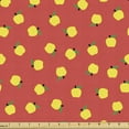 thumbnail image 1 of Fruit Art Sofa Upholstery Fabric by the Yard, Natural Theme Apples Pattern with Leaves Motif on Warm Background, Decorative Fabric for DIY & Home Accents, 2 Yards, Vermilion Yellow Green by Ambesonne, 1 of 4