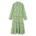 thumbnail image 5 of DHFJKG Bohemian Floral Dresses For Women Long Sleeve Casual Loose Fit Turndown Collar Spring Summer Midi Dress Beach OutFits Versatile Dresses, 5 of 5