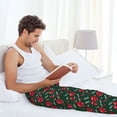 thumbnail image 5 of Gukieu Ladybugs In Love Print Men's Home Trousers, Elastic Drawstring Home Pajamas Clothing Suitable for Adult Men-3X-Large, 5 of 6