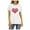 White, variant on Aoochasliy Womens Tops Plus Size Short Sleeve Clearance T-Shirt Glittery Heart Graphic Valentine’s Day Short Sleeve Tees Tops