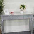 thumbnail image 2 of Fithood FCH Three Drawers Mirror Table Dressing Table Console Table, 2 of 5