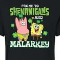 thumbnail image 3 of SpongeBob SquarePants - Prone To Shenanigans And Malarkey - Juniors Cropped Cotton Blend T-Shirt, 3 of 6