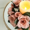 thumbnail image 6 of BalsaCircle 4 Silk Roses Flowers Candle Rings DIY Party Artificial Bouquets Arrangements, 6 of 7