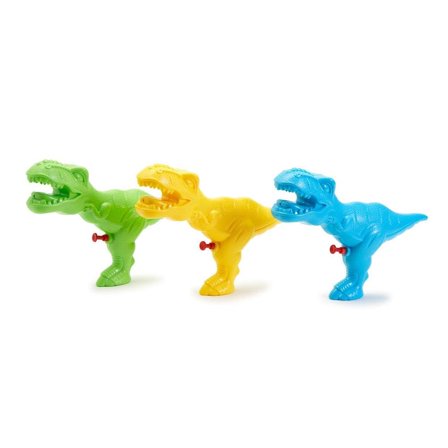 Two's Company T-Rex Blast Dinosaur Water Squirt Assorted 3 Colors