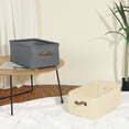 thumbnail image 7 of Unique Bargains Fabric Storage Cube Bin for Shelves Collapsible Storage Basket 1 Pcs Grey, 7 of 7