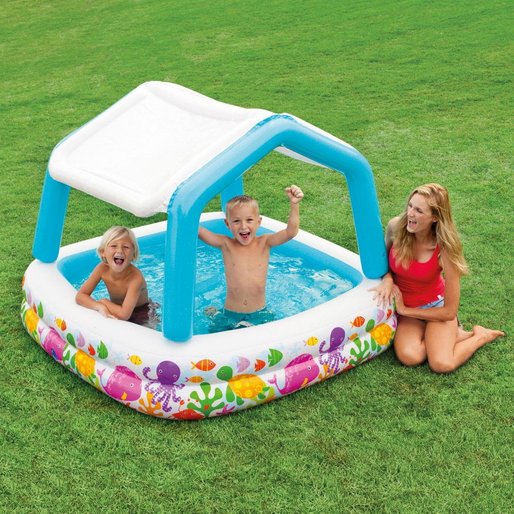 sunshade inflatable pool