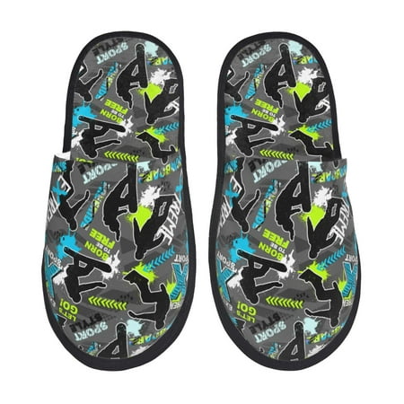Balery sport sonw board Slient Indoor Furry Fleece Comfort House Shoes Soft Non-Slip Home Shoes Cotton slippers House Slippers-- Medium