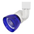 thumbnail image 1 of Benjara BM220627 10W Integrated LED Track Fixture with Polycarbonate Head, White & Blue, 1 of 5