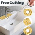 thumbnail image 3 of Xecao Yellow White Striped Sunflower for Kitchen Sink Splash Guard Faucet Mat , Faucet Guard & Draining mat, (15" X 5.5" ), 3 of 7