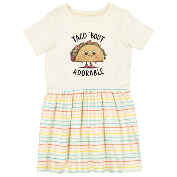 Inktastic Taco Bout Adorable Girls Toddler Dress