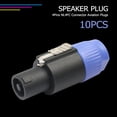 thumbnail image 2 of 10 Uds 4 polos 4 pines NL4FC conector Ohm enchufe altavoz Cable de Audio adaptador de enchufe Tmvgtek 2gc9zf7cu5fh4td5, 2 of 9