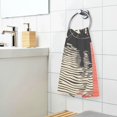 thumbnail image 3 of Yayeee 2 Pack Hand Towels for Bathroom 100% Cotton 16" x 28" Soft Absorbent Kitchen Towel, Illusionary Boat, 3 of 7
