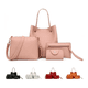 thumbnail image 1 of Bolso Malubero Casual Para Mujer 4 Piezas Rosa Malu1867, 1 of 3