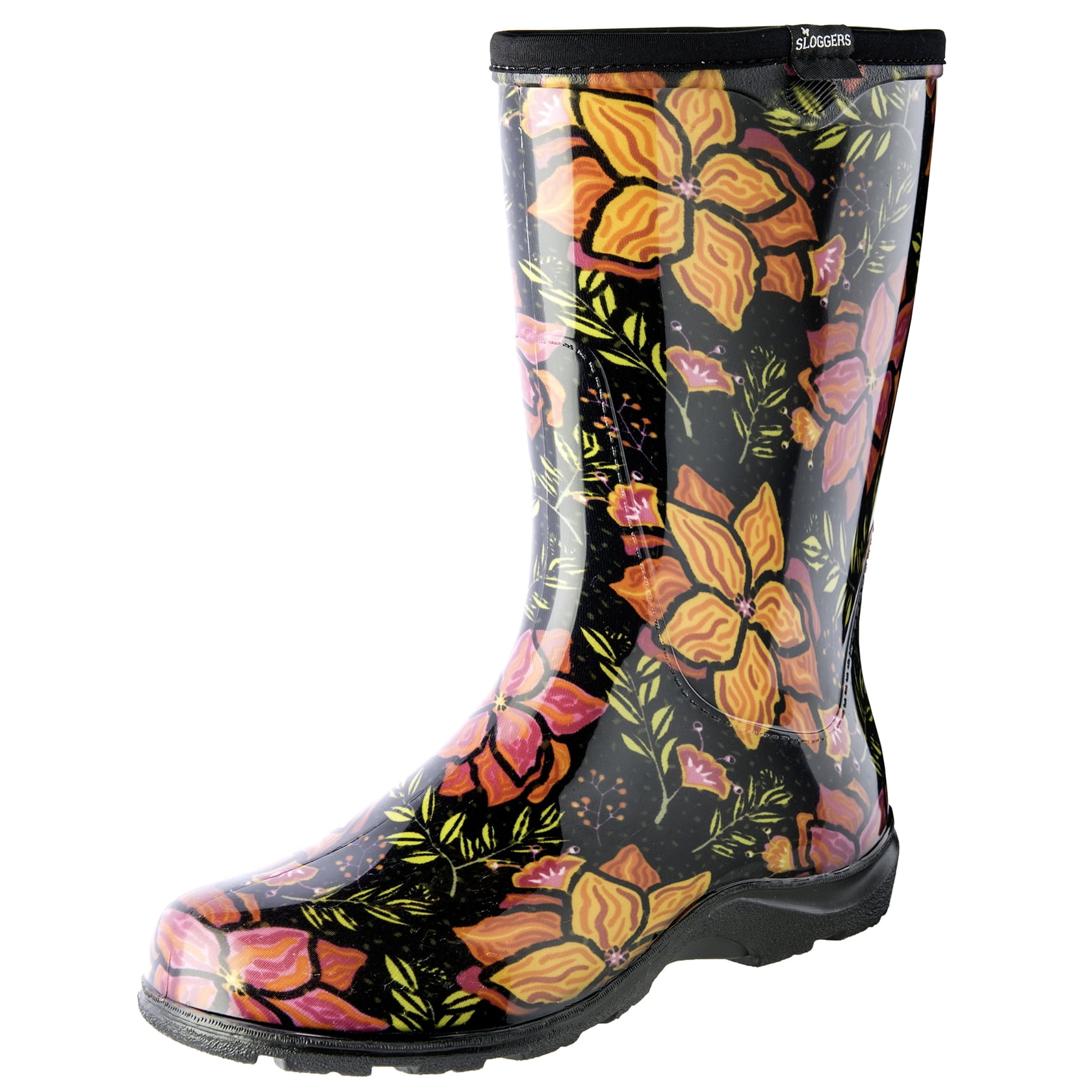 Sloggers Sloggers 5018SSBK06 Size 6 Women's Spring Surprise Black