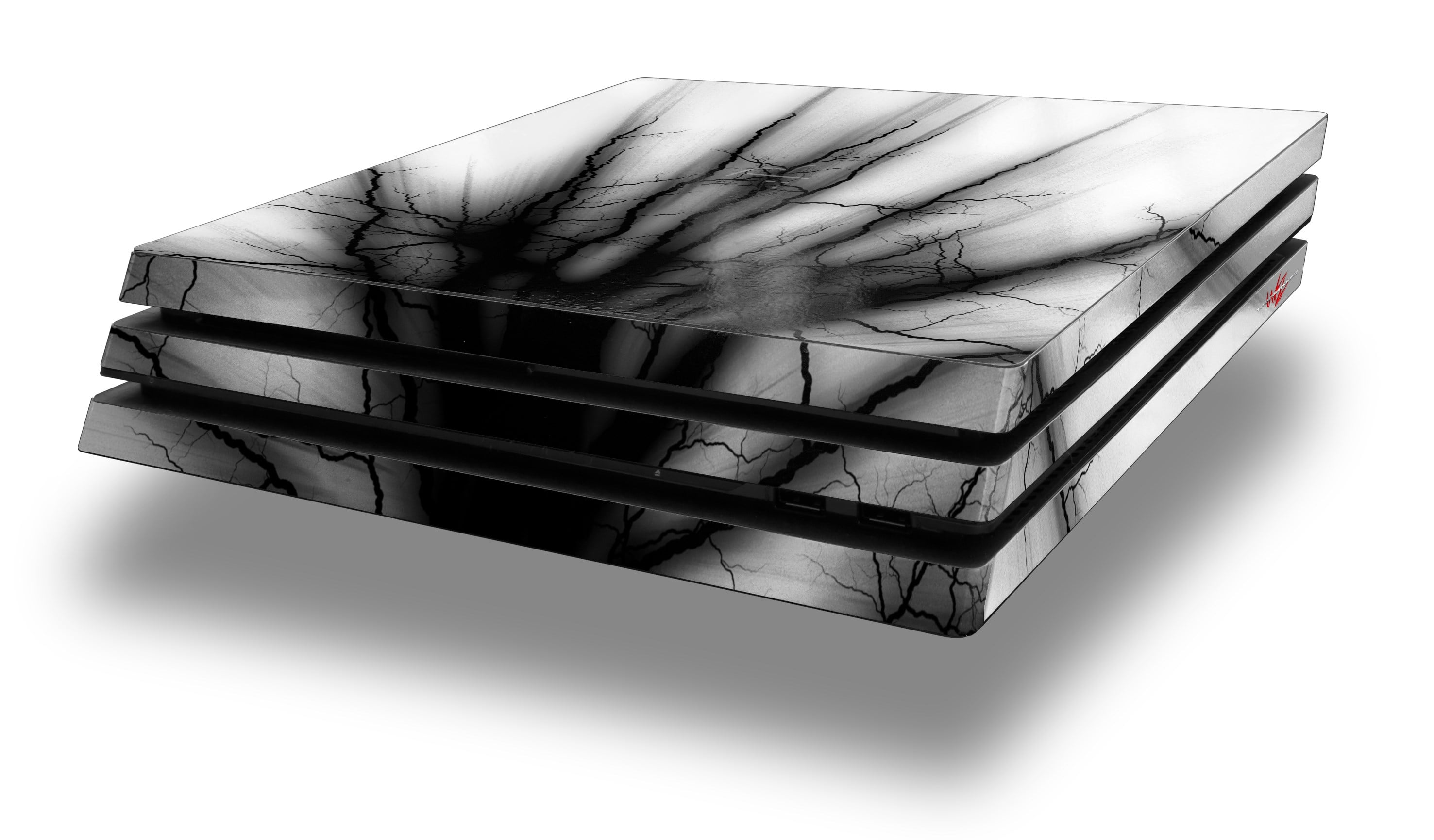 WraptorSkinz PS4 Pro Skin Wrap Lightning Black Decal Style Skin fits