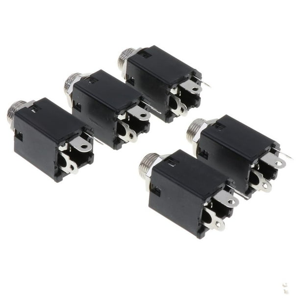 10x 6.5mm Mini Stereo Jack 3Pin Chassis Panel Mount Headph Input