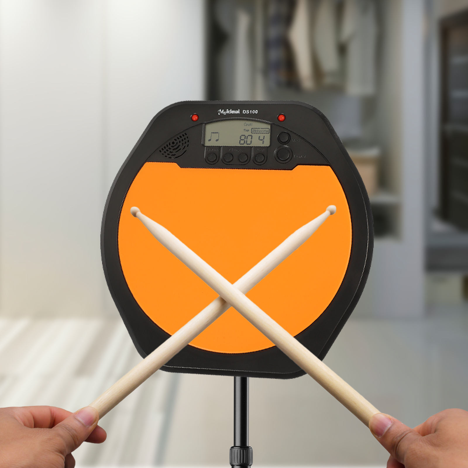 Tineasur Digital Drum Pad with Counting Metronome and Portable Lightweight Design