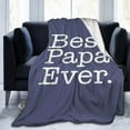 thumbnail image 4 of AISENIN Custom Blanket with Photos Birthday Gifts for Dad Personalized Pictures Blanket Father's Day from Daughter Son Best Dad Ever, 4 of 5