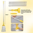 thumbnail image 4 of Midoneat Side Press Wringer Combo Commercial Floor Cleaning Rectangular Mop Bucket on Wheels, 22-Quart, Yellow,Add One Commercial Mop, 4 of 6