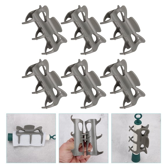 MUSEYA 6Pcs Hot Curler Clamp Replacement Heat Resistance for Hair Styling Women