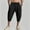 Black, variant on Men's 3/4 Capri Pants Slim Fit Lightweight Yoga Running Workout Active Pants Casual Wear Khaki**,Size XXL