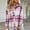 Pink, variant on Jacenvly Womens Flannel Jacket Plaid Corduroy Jacket Soft Comfortable Long Sleeve Spring Coats Lapels Pocket Button up Shirts for Women Loose Casual Thigh Length Tops