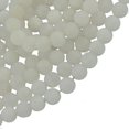 thumbnail image 2 of Hilo de cuentas sueltas de jade blanco natural de 6 mm para bisutería artesanal, 2 of 3