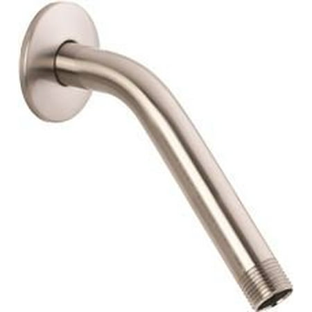 brushed flange nickel premier arm stainless shower steel