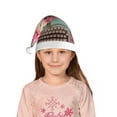thumbnail image 5 of Balery Vintage Typewriter Floral Pattern Santa Hat Christmas Hat Funny Christmas Hat Christmas Knitted Beanie Hat For Kids, 5 of 6