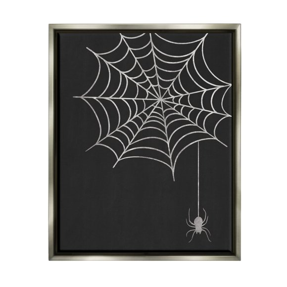 Stupell Industries Dangling Spider Web Insect Floating Framed Wall Art, Design by Taylor Shannon Designs