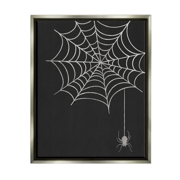 Stupell Industries Dangling Spider Web Insect Floating Framed Wall Art, Design by Taylor Shannon Designs