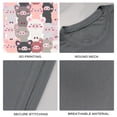 thumbnail image 4 of Coolnut Womens T Shirts Fashion Tops, Cute Cartoon Pig Women's Basic Short Sleeve Tees, Grey Lightweight Casual Summer Clothes, XL, 4 of 6