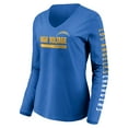 thumbnail image 2 of Women's Fanatics Powder Blue Los Angeles Chargers Slogan V-Neck Long Sleeve T-Shirt, 2 of 3