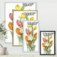 thumbnail image 4 of Designart 'Blooming Orange and White Tulips Flower' Traditional Framed Canvas Wall Art Print, 4 of 5