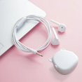 thumbnail image 1 of Auriculares de color sólido Macaroon, auriculares intrauditivos TPC con tapón para la cabeza, caja de regalo, 1 of 6