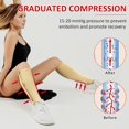 thumbnail image 2 of 2 pares de calcetines de compresión con cremallera, de grado médico, firmes, fáciles de poner (15-20 mmHg), hasta la rodilla, con puntera abierta. Ideales para hombres y mujeres: venas varicosas,, 2 of 7