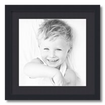 ArtToFrames 18x18" Matted Picture Frame with 14x14" Single Mat Photo Opening Framed in 1.25" Satin Black and 2" Black Mat (FWM-3926-18x18)