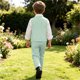 thumbnail image 4 of Odeerbi Niños 4 Pcs Caballero Vestido Formal Traje Chaleco + Traje Pantalones + Corbata + Colgantes Trajes de Boda Conjunto, 4 of 7