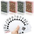 thumbnail image 1 of Metsyth Plastic Waterproof Playing Cards 4 Pack Poker Cards Jumbo Index Large Print Playing Cards for Adults Seniors Bulk Decks of Cards Set Professional Poker Cards, 1 of 6