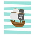 thumbnail image 2 of Robinson, Tamara 26x32 White Modern Wood Framed Museum Art Print Titled - Pirate Boat, 2 of 4
