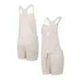 thumbnail image 4 of Women's Concepts Sport Cream San Francisco Giants Montana Hacci Knit Romper Overalls, 4 of 6