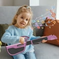 thumbnail image 4 of Foldable Electronic Stringless Guitar for Kids – Novice Children Instrument Toy, Automatic Blocking, Singing & Playing Functions, Portable Kids Guitar Toy (Black), Birthday Gift for Music Lovers, 4 of 6