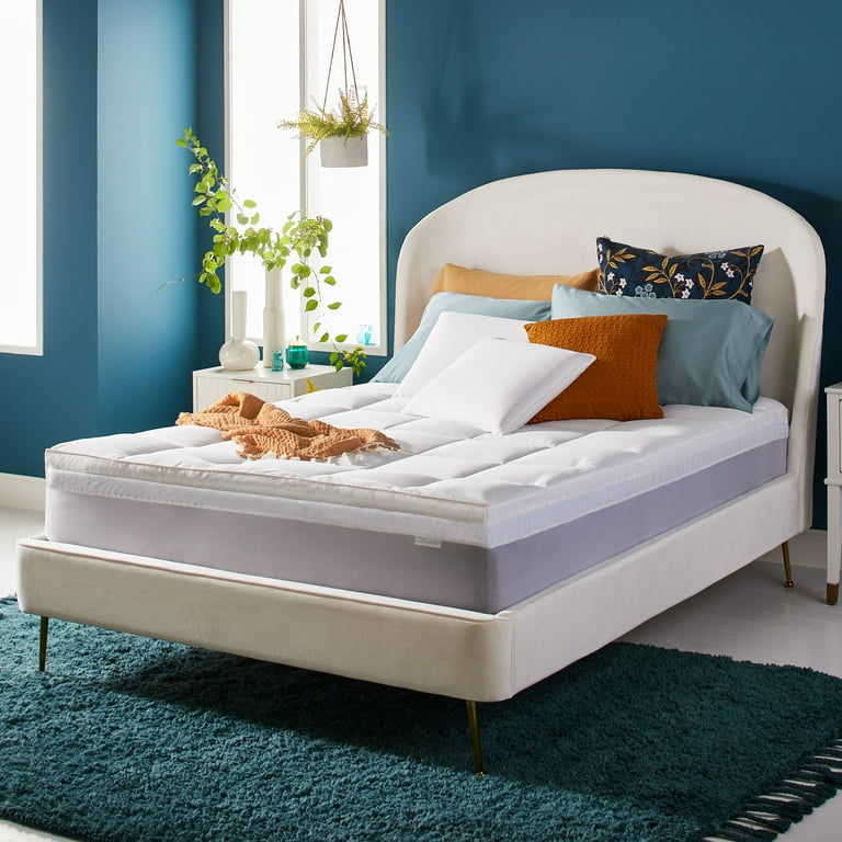 4 Cool Comfort Dual Layer Gel Memory Foam Mattress Topper –  SleepInnovations