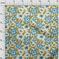 thumbnail image 3 of oneOone Cotton Cambric Light Blue2 Fabric Florals Diy Clothing Quilting Fabric Print Fabric By Yard 56 Inch Wide, 3 of 6