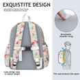 thumbnail image 5 of Pioneer Flower Backpack for School,Cute School Bag,Schoolbag with Adjustable Shoulder Straps & Padded Back,13.4"x11"x4.7", 5 of 6